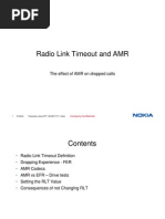 Radio Link Timeout and AMR: The Effect of AMR On Dropped Calls