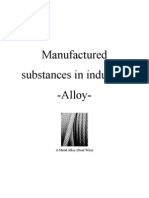 Manufactured Substances in Industry - Alloy-: A Metal Alloy (Steel Wire)