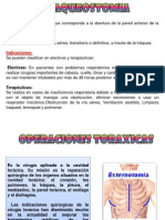 TRAQUEOSTOMIA-OPERACIONES TORACICAS