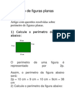 Perímetro de Figuras Planas Questões