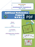 Additional Mathematics Project Work 2013 WPKL