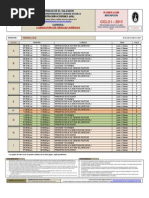CCJJ Ciclo I 2013 Horario de Clases Pp