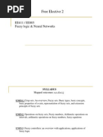 Free Elective 2: EE411 / EE803 Fuzzy Logic & Neural Networks