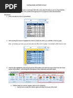 Creating Graphs and Charts in Excel