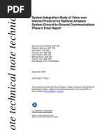 System Integration Study of Voice Over Internet Protocol For National Airspace System Ground-to-Ground Communications Phase II Final Report