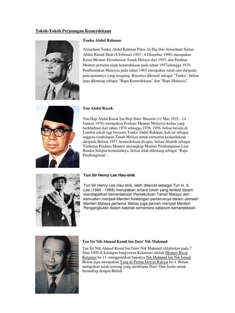 Tokoh2 Kemerdekaan