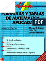 Fórmulas y Tablas de Matemática Aplicada 2ª Edición - Spiegel