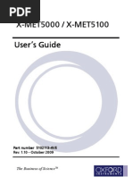 Download X-MET5000 and 5100 User Manual Rev110 October 2009 by Gus Umar SN149376961 doc pdf