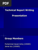 Technical Report Writing Presentation