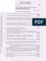 VTU Material Management Question Paper