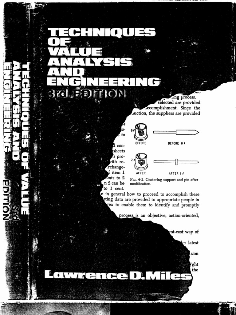 Techniques of Value Analysis and Engineering by Lawrence D Miles | PDF ...
