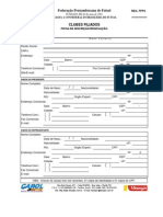 Ficha de Inscrição - Renovação de FPFS