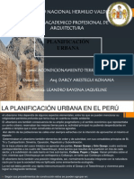 Planificacion Urbana en El Peru