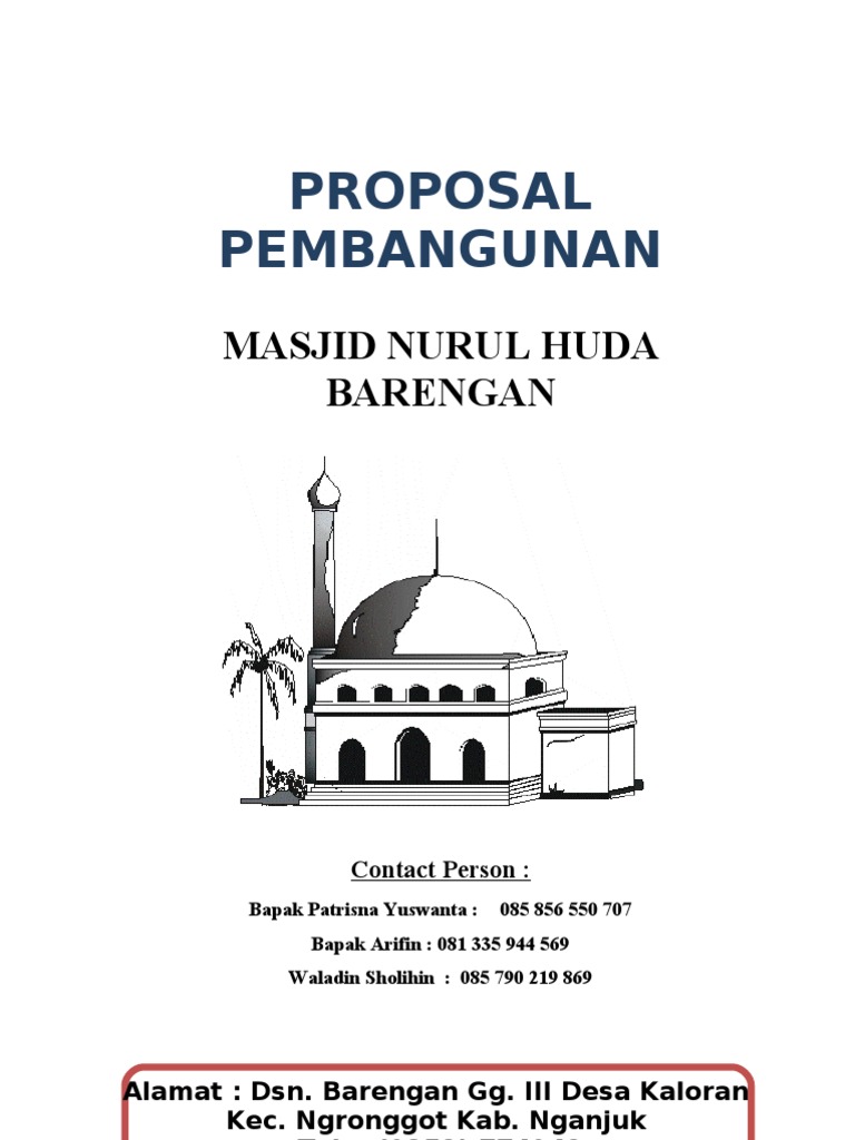 Contoh Proposal Bantuan Dana Pembangunan Kubah Masjid ...
