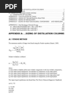 Appendix A: - .Sizing of Distillation Columns