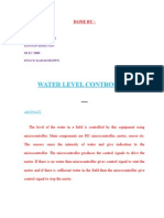 Water Level Controller Project Report by Suraj CR