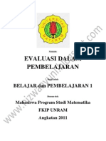 Evaluasi Dalam Pembelajaran