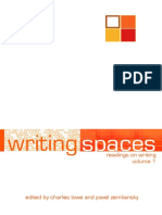 Writing Spaces Readings On Writing Vol 1