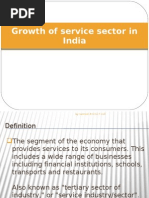Download Growth of service sector in India by santosh SN14942884 doc pdf