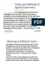 Chapter One of Managerial Economics