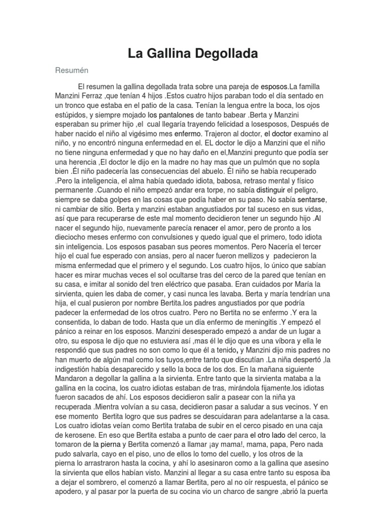 La Gallina Degollada PDF Amor