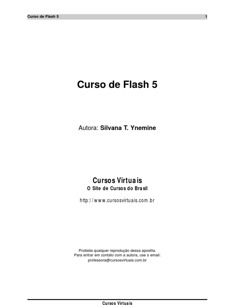 Apostila Flash 5 PDF | PDF