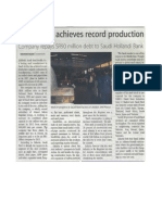 Saudi Steel Achieves Record Production