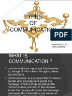 Types of Communications