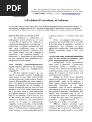 La Prednisona Prednisolona En El Embarazo