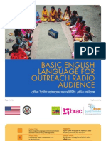 Basic English Language For Outreach Radio Audience Bangladesh (Pilot Project English Language Through Community Radio Pollikantho 99.2)