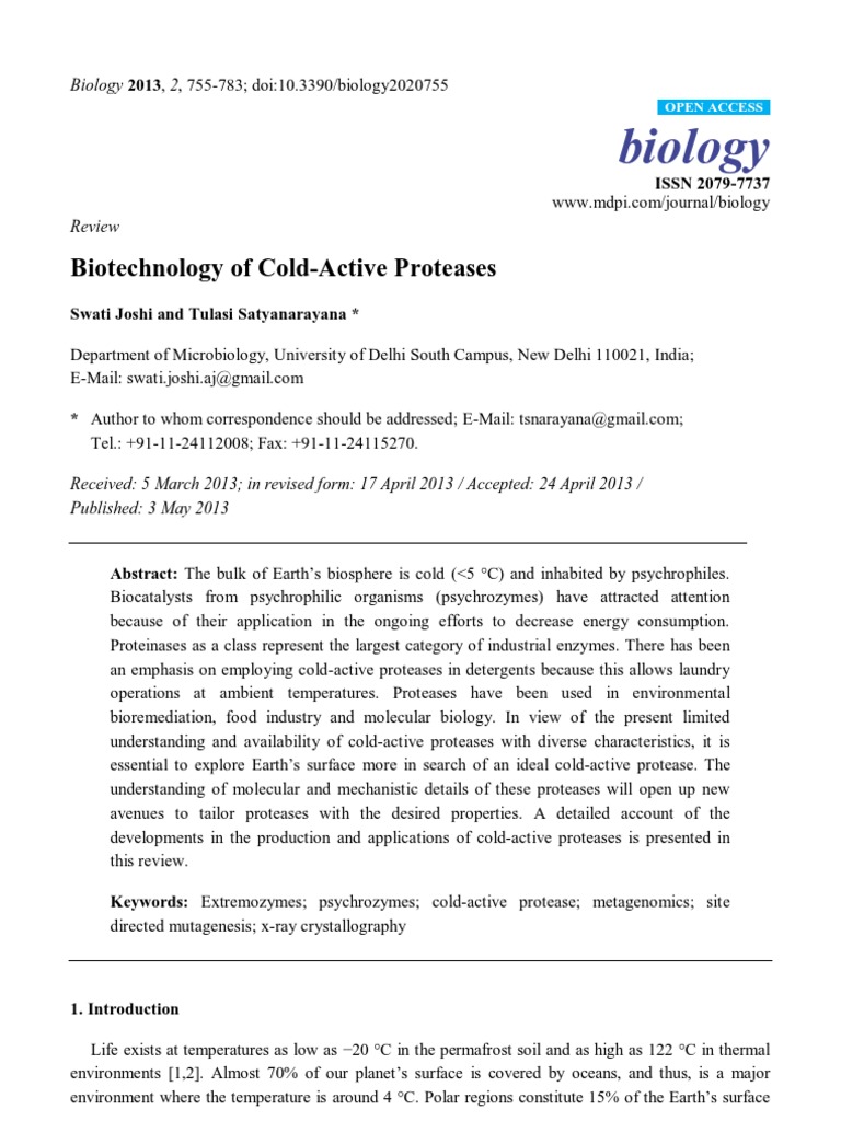 Biology 02 00755 v2 PDF | PDF | Molecular Cloning | Proteins