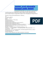 Membuat Nomer Urut Otomatis Berdasar Tanggal Pada Delphi