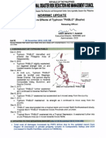 NDRRMC Update Sitrep No 38 Re Effects of Typhoon Pablo Bopha