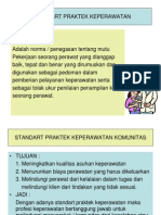 Standart Praktek Keperawatan Komunitas