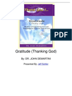 Gratitude Thanking God by DR John Demartini