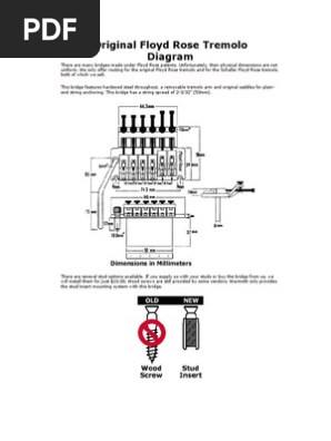Guitar Plan Original Floyd Rose Diagram