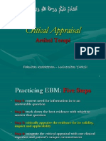 Critical Appraisal: Artikel Terapi