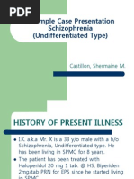 Case Presentation Bipolar 1 Manic Type