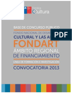 Formacion Investigacion Fondart Regional