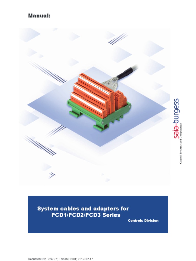 26 792 en Manual System Cables and Adapters | Electrical Connector | Relay