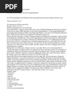 Romeo and Juliet: Film vs. Play Analysis | PDF | Romeo And Juliet