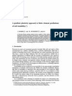 A Gradient Platicity Approach To Finite Element Predictions of Soil Instability