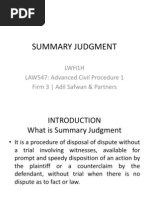 Summary Judgment Final