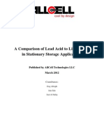 A Comparison of Lead Acid To Lithium-Ion in Stationary Storage Applications