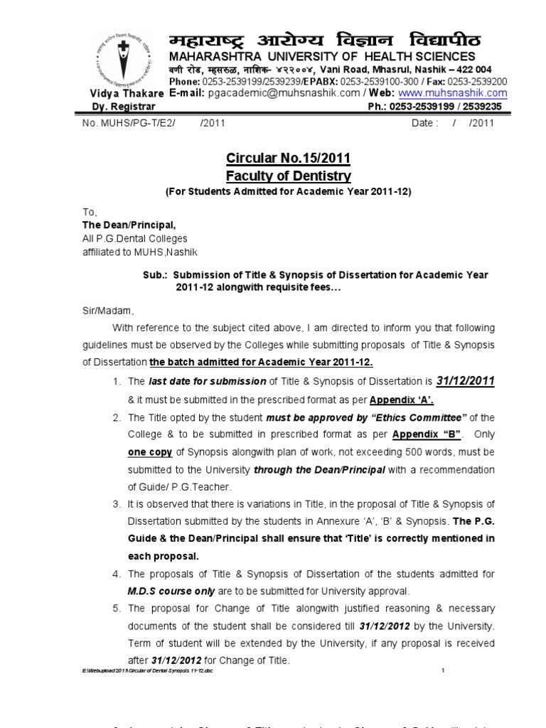 Muhs Thesis Guidelines 2019 - Thesis Title Ideas for College