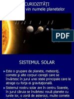 De Unde Vine Numele Planetelor