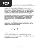 STAAD Pro Basics for Beginners | PDF | Beam (Structure) | Bending