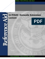 DHS Domestic Extremism Lexicon