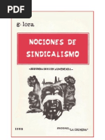 Nociones Del Sindicalismo