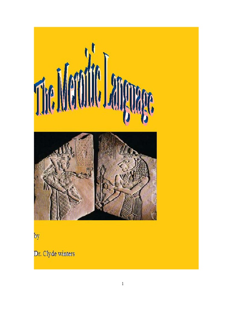 The Meroitic Language - Winters | PDF | Language Arts & Discipline ...
